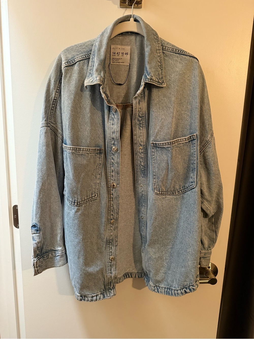Primark Light Blue Oversized Denim Shacket